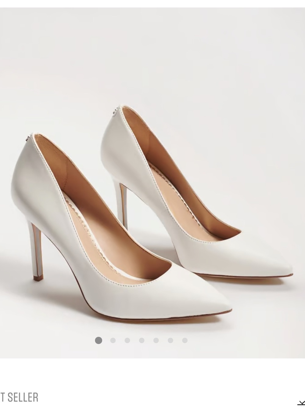 White Pointed Toe Hazel Pumps | Sam Edelman
